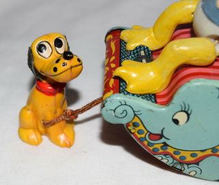 Walt Disney ' s Rocking Chair Donald Duck Tin & Celluloid - 6