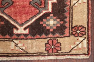 Vintage Geometric TRIBAL Oushak Turkish Oriental Area Rug Hand - Knotted WOOL 2x3 6