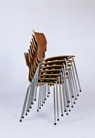 Model 3103 Teak Chairs by Arne Jacobsen for Fritz Hansen,  1960s 2