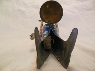 Tin Wind Up Drumming Clown Made In Germany 5