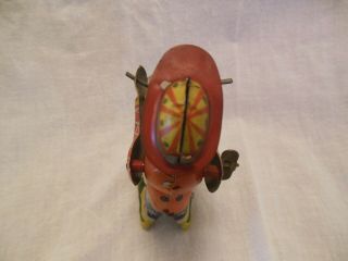 Tin Wind Up Drumming Clown Made In Germany 6
