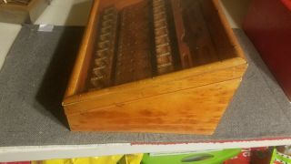 Antique Wood And Glass Display Case Henry Hanson Co.  Worcester Massachusetts 3