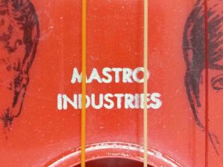 Vintage MASTRO Industries BEATLES Four POP Play Guitar - 21” Long 9