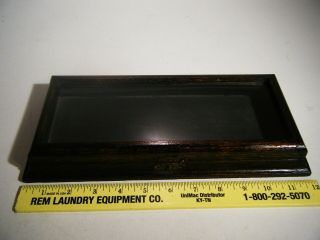 Vintage Antique Solid Wood Small Glass Display Case 12 " X 5 1/2 " X 1 1/2 "