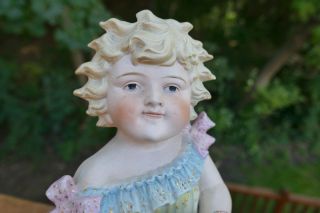 Antique German CONTA BOEHME VICTORIAN PIANO BABY GIRL DOLL Bisque Figurine 2