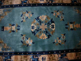 VINTAGE 1960 ' S TOP NOTCH CHINESE ART DECO RUG 3X5 4