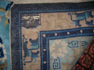 VINTAGE 1960 ' S TOP NOTCH CHINESE ART DECO RUG 3X5 5