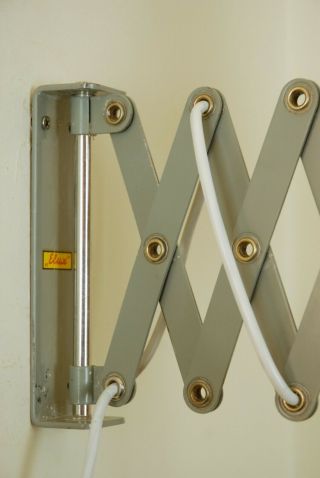 ELUX Scissor Wall Lamp Austria Mid Century Industrial Work Eames Bauhaus 60s 50s 10