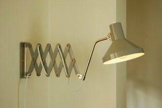 Elux Scissor Wall Lamp Austria Mid Century Industrial Work Eames Bauhaus 60s 50s