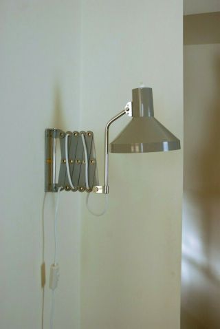 ELUX Scissor Wall Lamp Austria Mid Century Industrial Work Eames Bauhaus 60s 50s 6