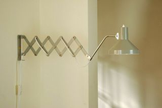 ELUX Scissor Wall Lamp Austria Mid Century Industrial Work Eames Bauhaus 60s 50s 7