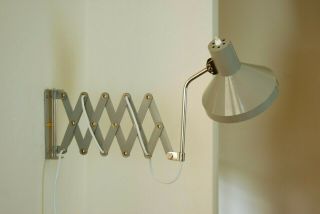 ELUX Scissor Wall Lamp Austria Mid Century Industrial Work Eames Bauhaus 60s 50s 9