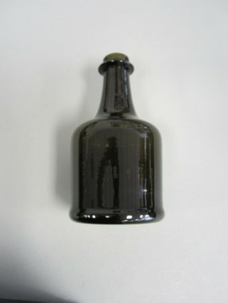 Handmade Green Glass Bottle From Colonial Williamsburg