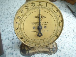 Vintage,  old,  antique Landers,  Frary,  and Clark household scale. 2