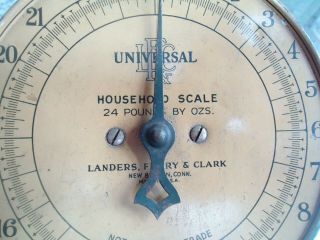 Vintage,  old,  antique Landers,  Frary,  and Clark household scale. 6