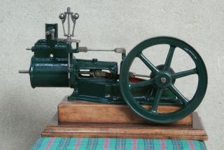 Stationary Antique Large Steam Engine 1960 - 1980 Year.