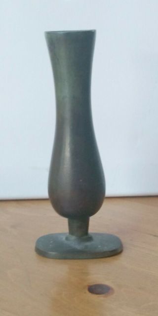 Just Andersen Denmark Rare Art Deco 5 " Bronze Vase Fully Marked
