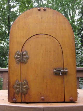 Vintage Antique Wooden Animal Transport Carrier Cage Large Size