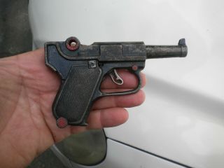 Rare 1940’s - 50’s Vintage.  GERMAN LUGER Cast Aluminum Toy Cap 2