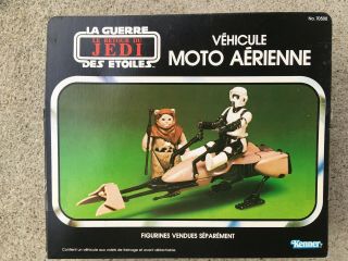 Vintage 1983 Kenner Star Wars Return Of The Jedi Speeder Bike Canadian Toy 2