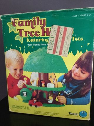 Vtg Kenner Tree Tots Family Tree House 1975 With Box Near Complete 2
