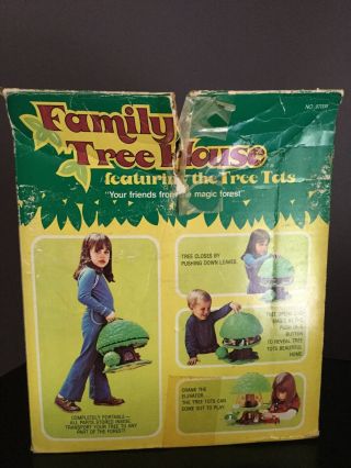 Vtg Kenner Tree Tots Family Tree House 1975 With Box Near Complete 3