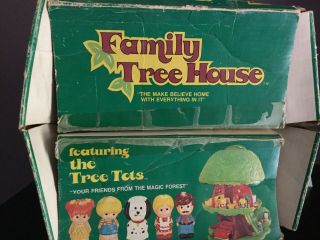 Vtg Kenner Tree Tots Family Tree House 1975 With Box Near Complete 5
