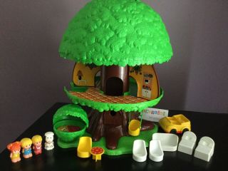 Vtg Kenner Tree Tots Family Tree House 1975 With Box Near Complete 6