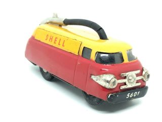 WD40 Vintage Schuco W.  Germany Shell Radiant 5601 Charging van Plane Car 1950 5