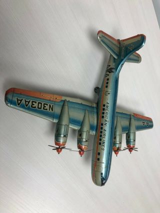 Line Mar Plane Japan Tin – American Airlines “Flagship Allison” - Vintage 1950s 4