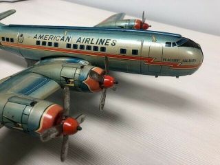 Line Mar Plane Japan Tin – American Airlines “Flagship Allison” - Vintage 1950s 6