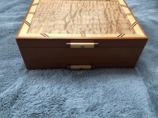 HEARTWOOD CREATIONS Michael Fisher JEWELRY WOOD BOX Cascade I Sierra 2