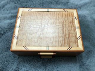 HEARTWOOD CREATIONS Michael Fisher JEWELRY WOOD BOX Cascade I Sierra 8