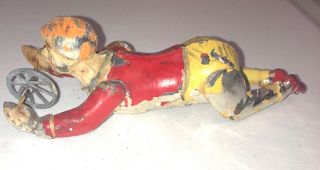 Rare Antique German Tin Painted Acrobat Toy 7” Collectors Estate Museum