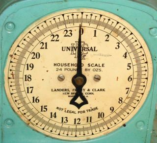 Vintage Landers Frary & Clark Universal Household Scale 24 LB 9 