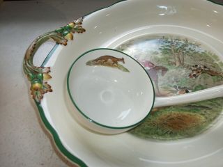 Large Soup Tureen w Underplate & Ladle Herring Hunt Drawing the Dingle Spode 3