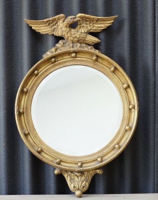 Antique Vintage Mirror Federal Eagle Regency Style Mirror