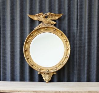 Antique Vintage Mirror Federal Eagle Regency Style Mirror 3