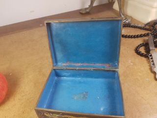2 chinese cloisonne cigarette cases box both have faults 3