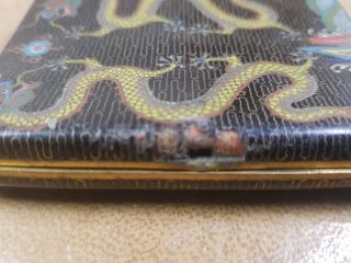 2 chinese cloisonne cigarette cases box both have faults 7