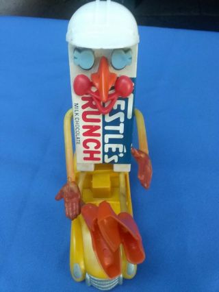 Vintage 1967 Mr.  Nestle’s Crunch Multiple Toy Makers Bendy Figure & Car Rare