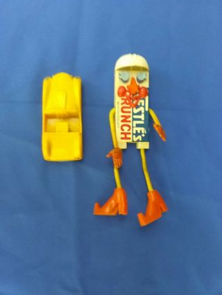 VINTAGE 1967 Mr.  Nestle’s Crunch MULTIPLE TOY MAKERS BENDY FIGURE & CAR RARE 2