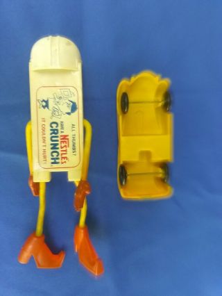 VINTAGE 1967 Mr.  Nestle’s Crunch MULTIPLE TOY MAKERS BENDY FIGURE & CAR RARE 3