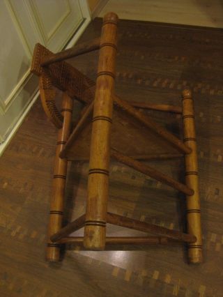 Neo - Gothic 3 - Legged Oak Chair Vintage Antique Monks Stool German from Worpswede 7