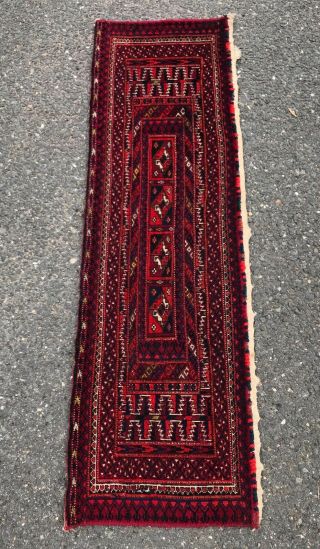 ANTIQUE TURKOMAN TORBA RUG 1’ 3” X 3’ 11” 2