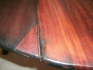 LAST CHANCE Before Local Auction; AI 1700 ' s (?) Mahogany Queen Anne Dining Table 4