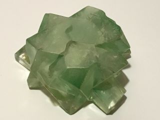 RARE CONSOLIDATED GLASS CO.  RUBA ROMBIC JADE GREEN ASHTRAY ART DECO PHOENIX 5