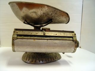 Complete Nickle Plated Cast Iron 1894 Computing Scale Co.  Great