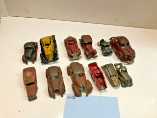 Vintage Toys Wilkins Hubley Ives Kenton Parts,  Misc.  Car Parts,  Cast Iron