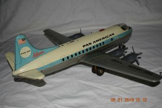 Vintage Schuco Pan American Elektro Radiant 5600 Clipper Nurnberg Tin Airplane 10